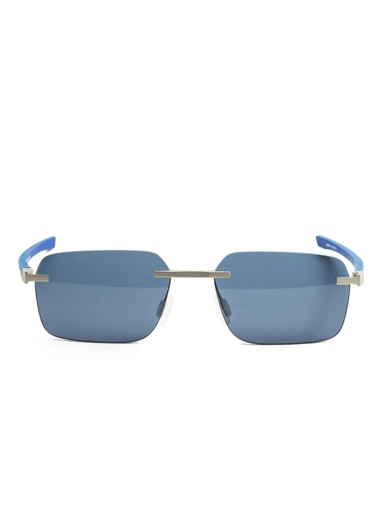 

Tag Heuer Eyewear солнцезащитные очки в квадратной оправе, серебряный