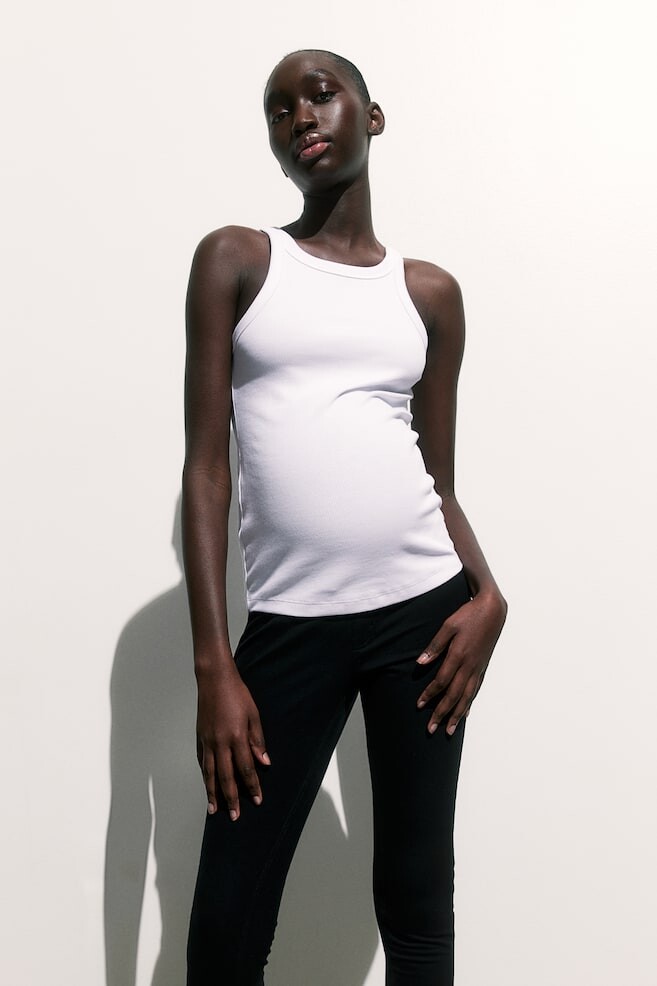 

Джеггинсы mom из джерси H&M, черный