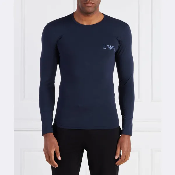 

Классический крой с длинным рукавом Emporio Armani, синий