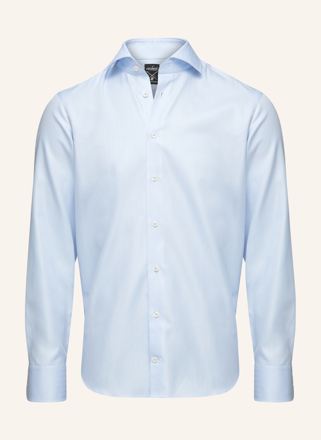 

Рубашка tailor fit с длинным рукавом и воротником акулы van Laack, светло-голубой