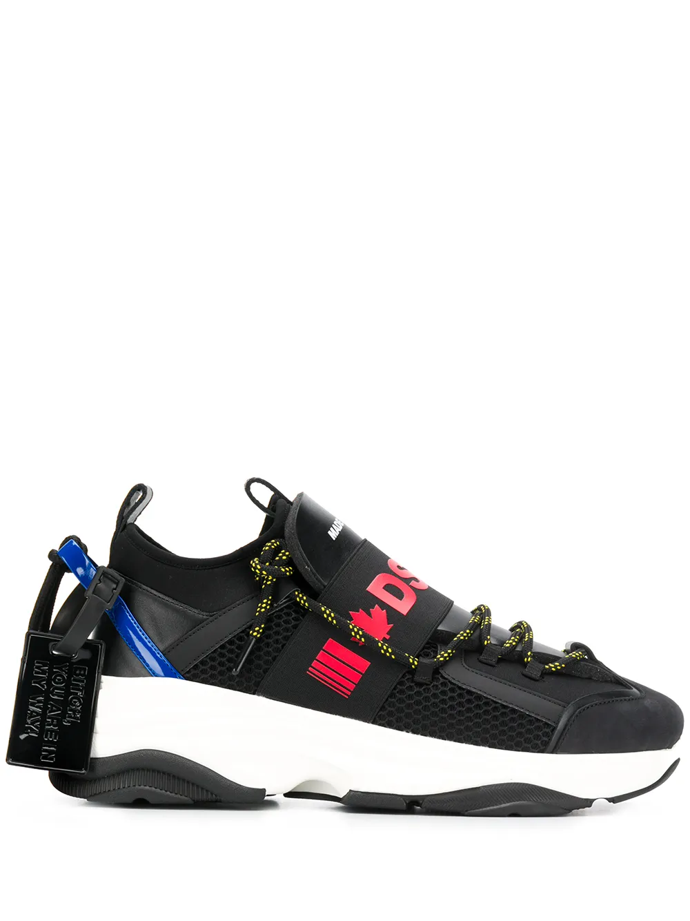 

Кроссовки со вставками Dsquared2, черный