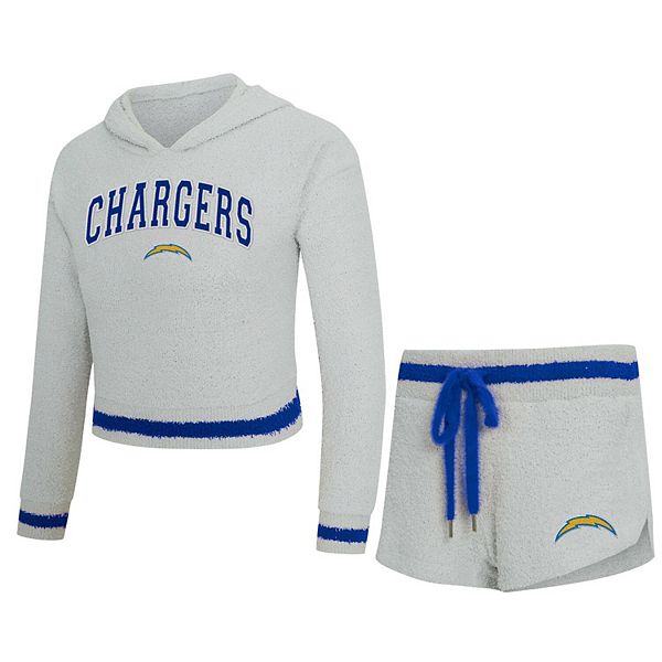 

Женский худи с длинным рукавом и шорты concepts sport gray los angeles chargers whitley Unbranded