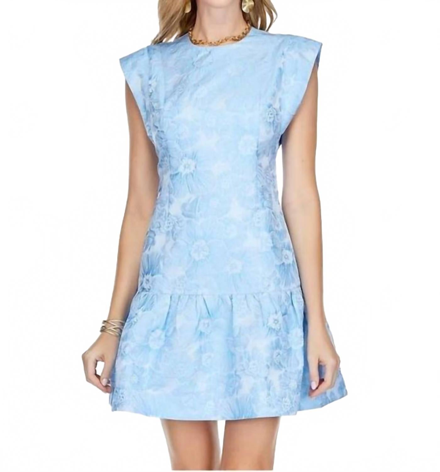 

Женское платье Kare Fit с воланами в синем цвете Jade