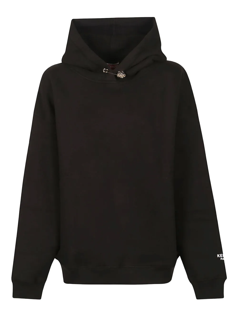 

Худи с декоративной булавкой KENZO, черный