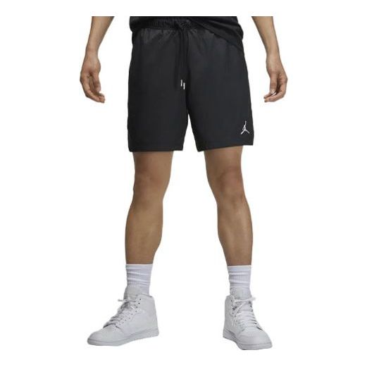 

Шорты Men's Air Jordan Logo Printing Lacing Black Straight Shorts DM1373-010, черный