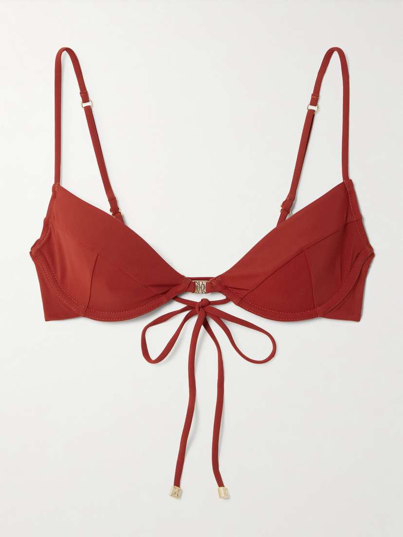 

Верх бикини на косточках с отделкой демисезонный Kiki De Montparnasse, красный