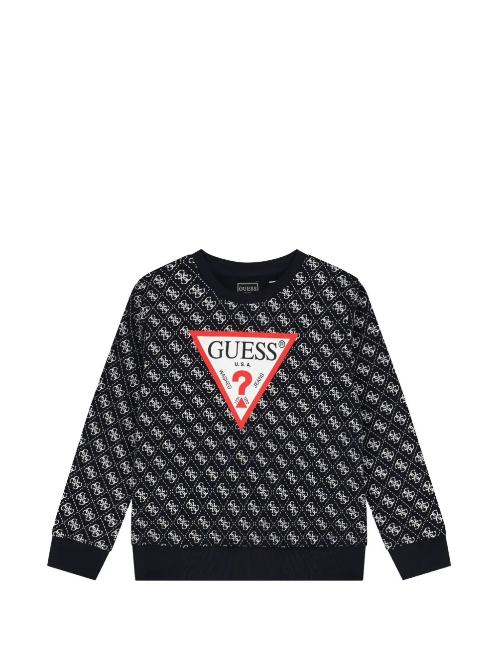 Толстовка с узором Guess Kids, черный