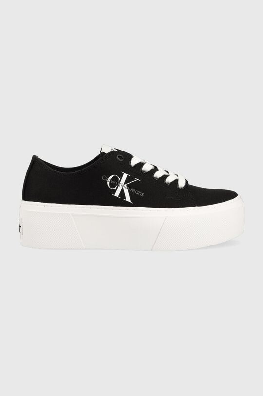 

Кроссовки FLATFORM+ CUPSOLE LOW TXT Calvin Klein Jeans, черный
