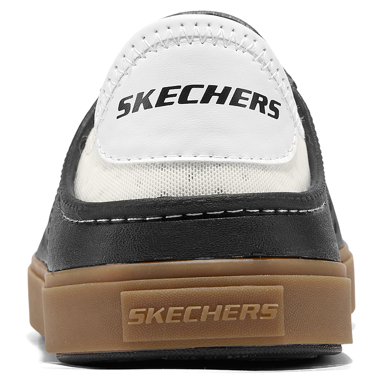 Skechers Kids Сандалии Abrasion Resistant Breathable Slip Resistant Low Top Sandal Black/White Kids' — фото 4