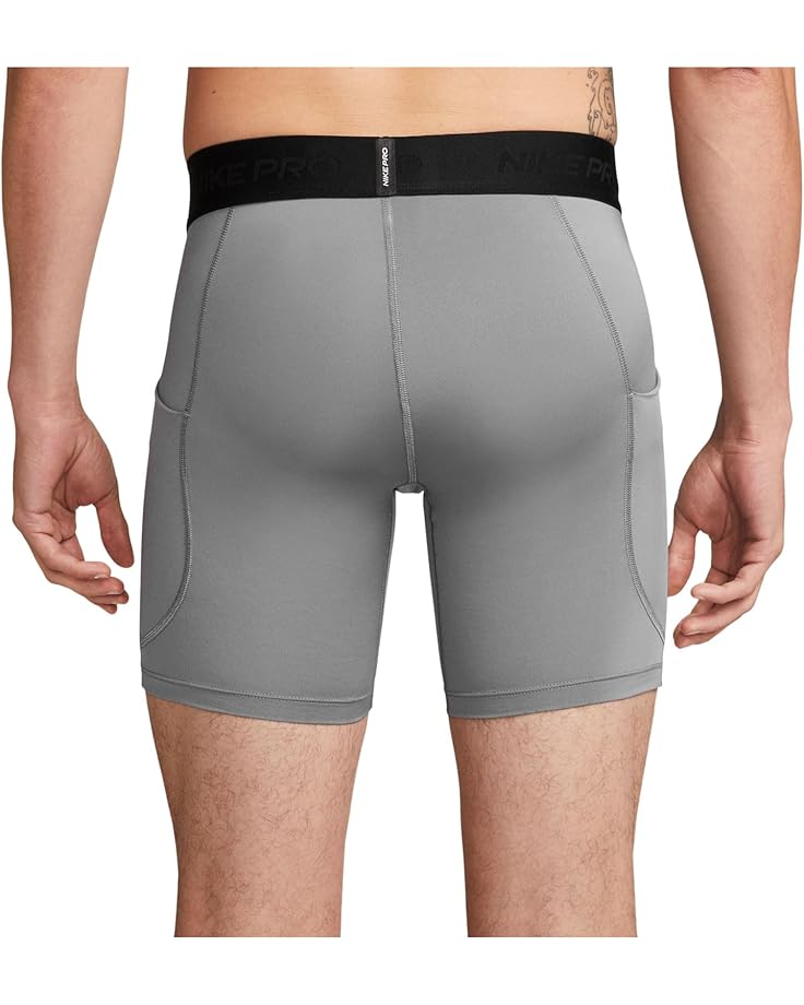 Шорты Nike Pro Dri-FIT Shorts, цвет Smoke Grey/Black — фото 2