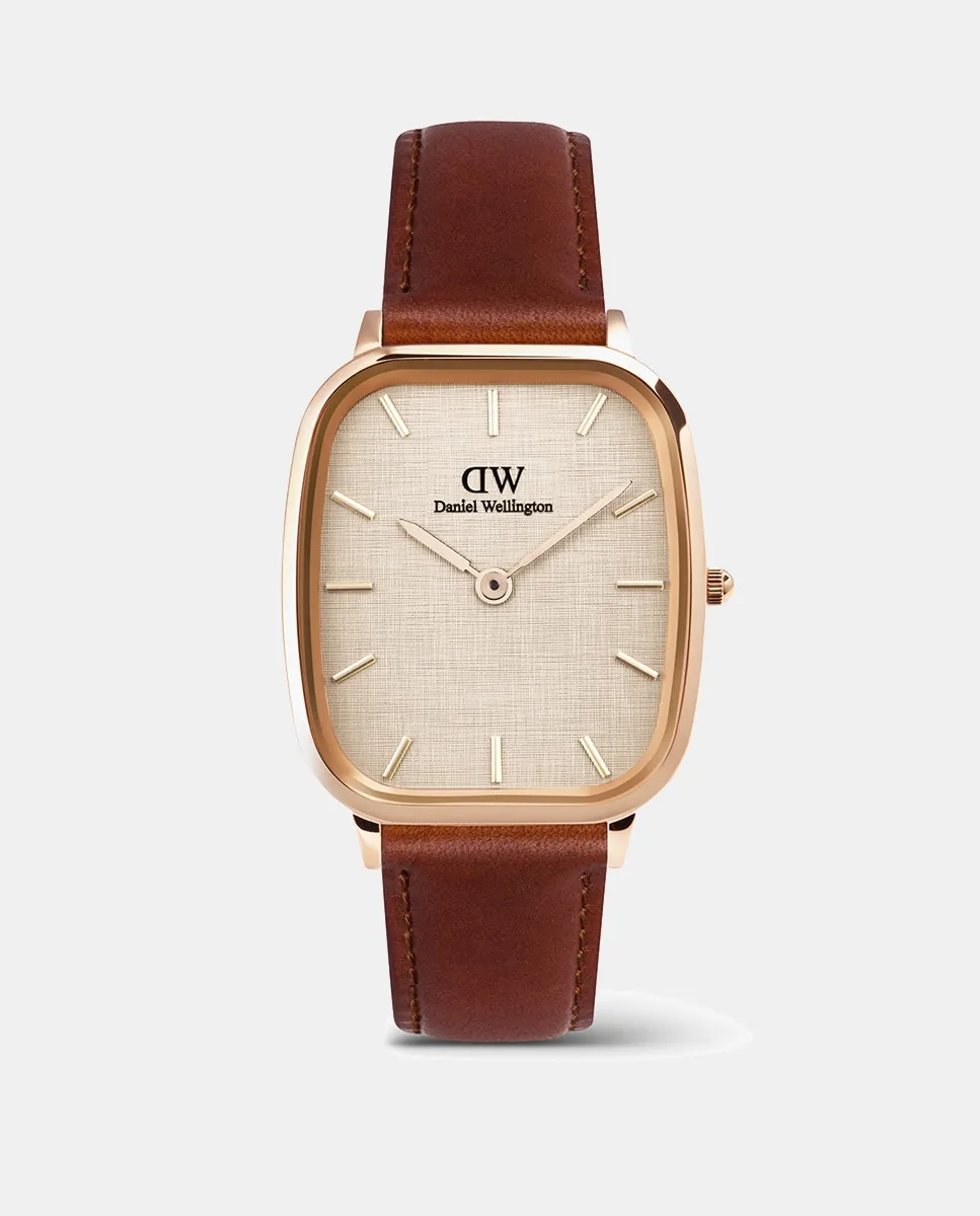 

Мужские часы Marlon DW00100816 из коричневой кожи Daniel Wellington, коричневый