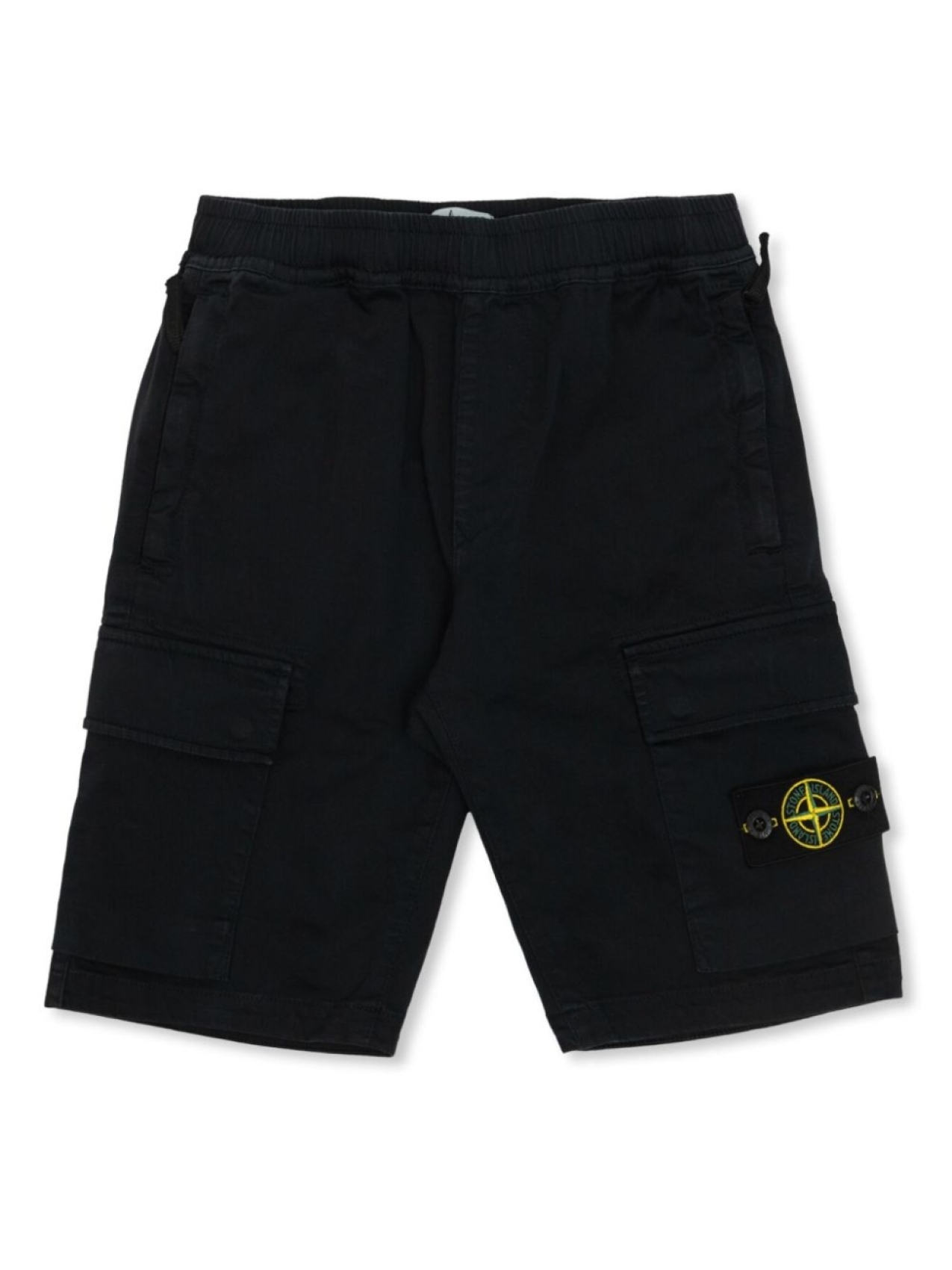 

Stone Island Junior шорты карго с нашивкой Compass, черный