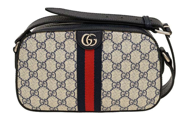 

GUCCI Сумка Ophidia малая через плечо бежево-голубая