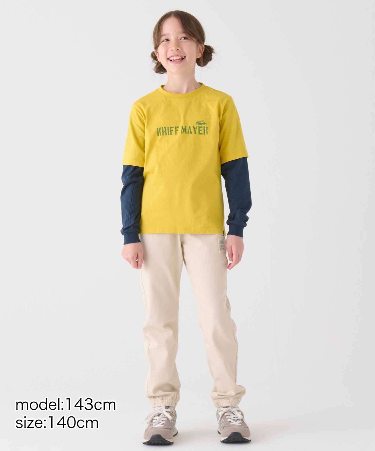 (K)JOIN-TEE Имитация многослойной футболки KRIFF MAYER, YELLOW — фото 4