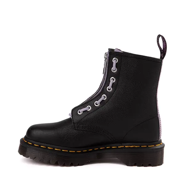 

Ботинки Womens Dr. Martens 1460 8-Eye Zip Heart Boot, черный/лавандовый