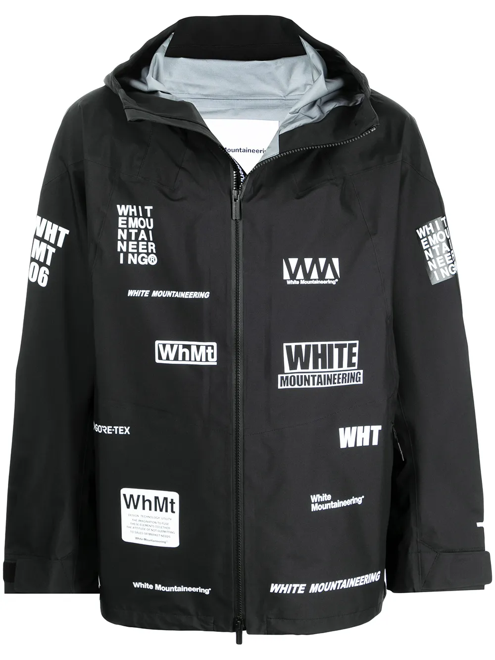 

Легкая куртка с графичным принтом White Mountaineering, черный