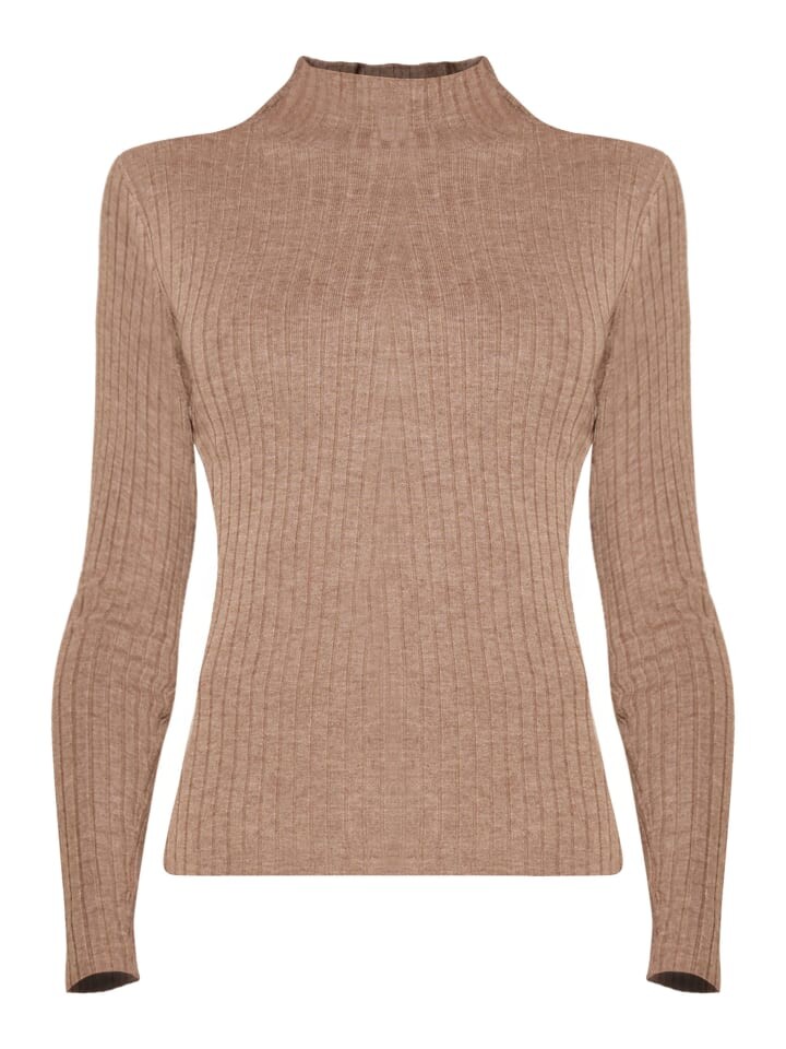 

Пуловер TOOCHE Langarm Pulli Gerippt, цвет dunkelbeige