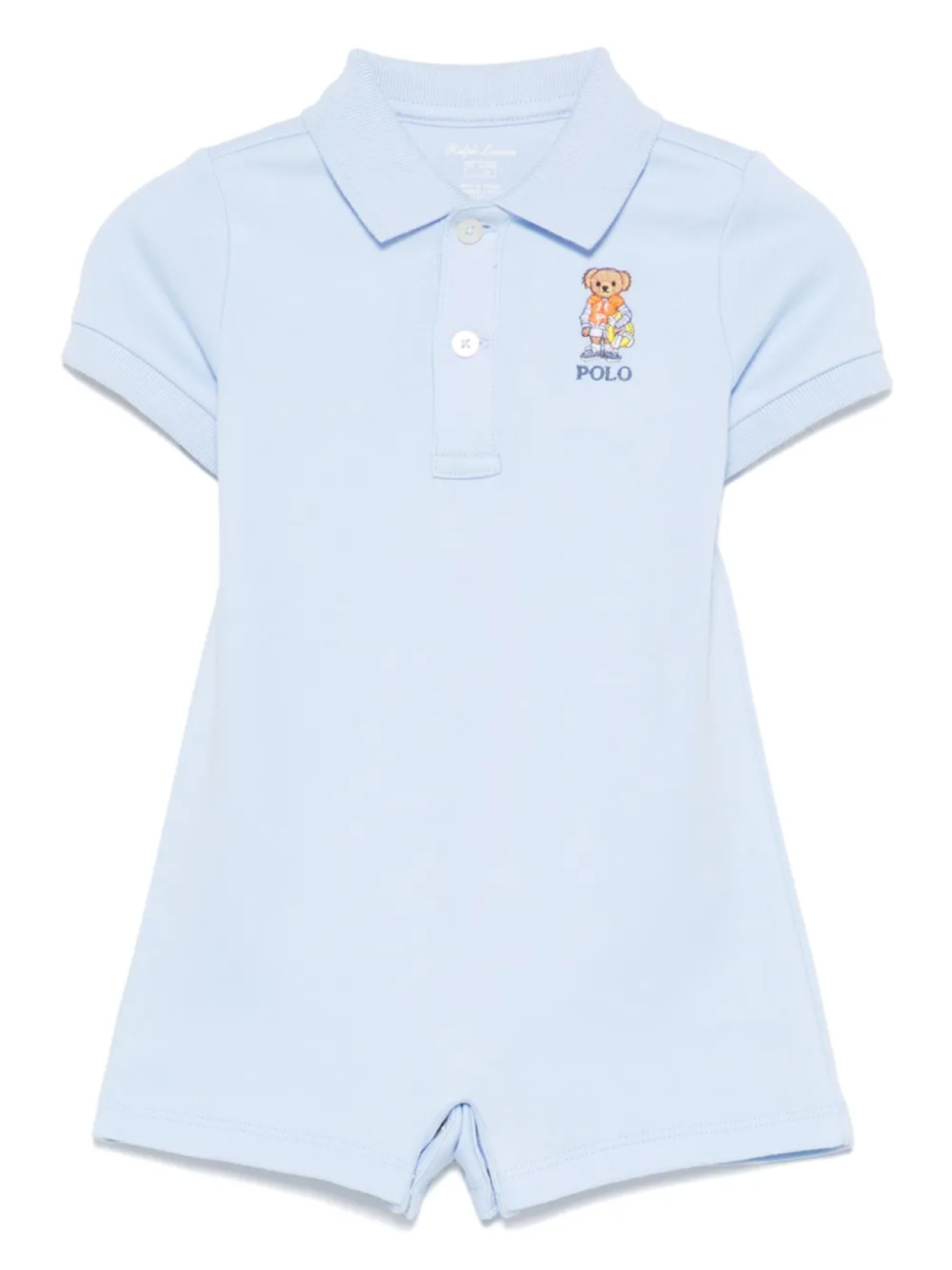 

POLO RALPH LAUREN KIDS ромпер с принтом Polo Bear, синий