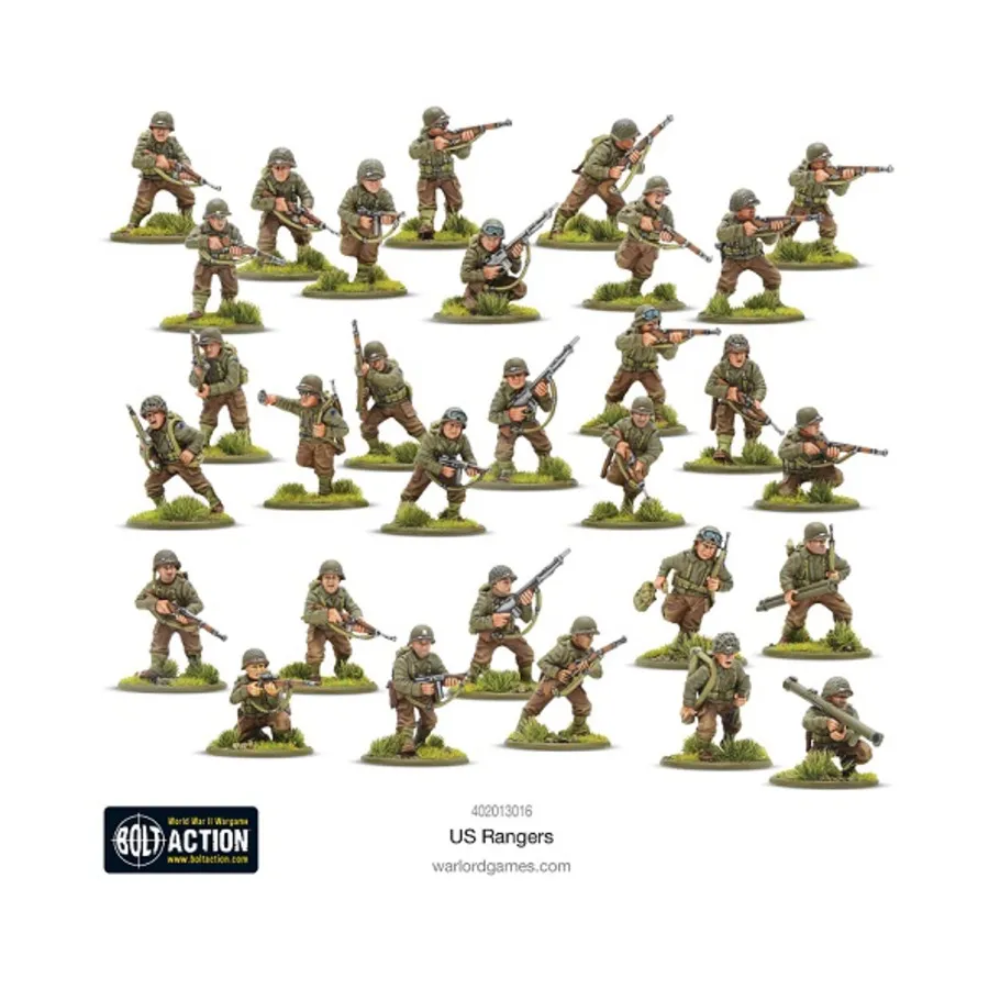 

США Рейнджерс, Bolt Action - US Army (28mm)