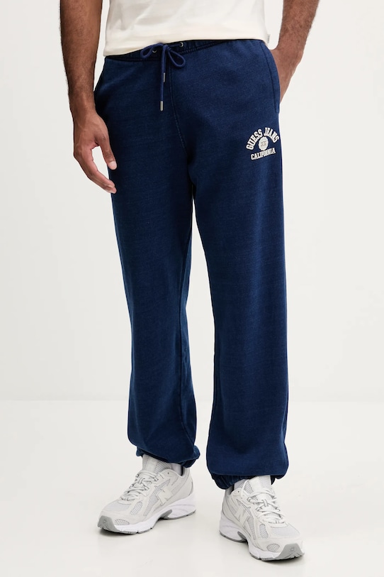 

Хлопковые спортивные штаны Guess Jeans, синий
