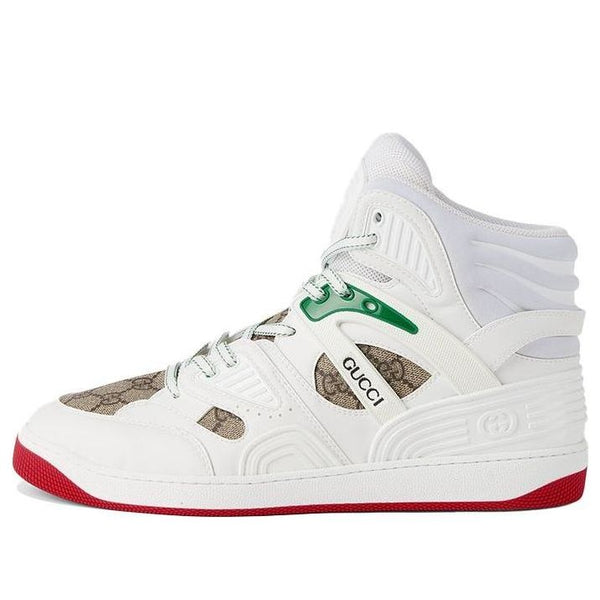 

Кроссовки basket high 'white demetra red' Gucci, белый