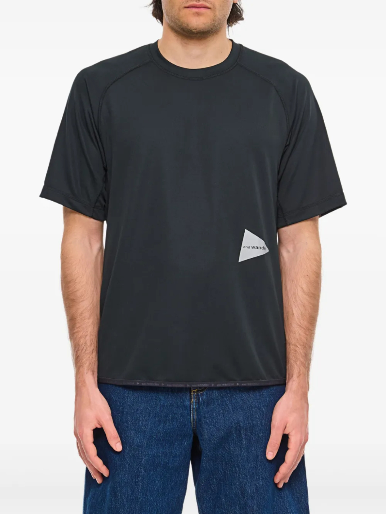 

And Wander logo-print Футболка, черный