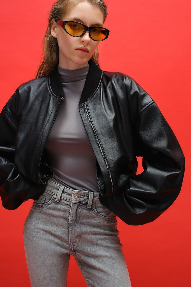 

Высокие джинсы скинни H&M, серый