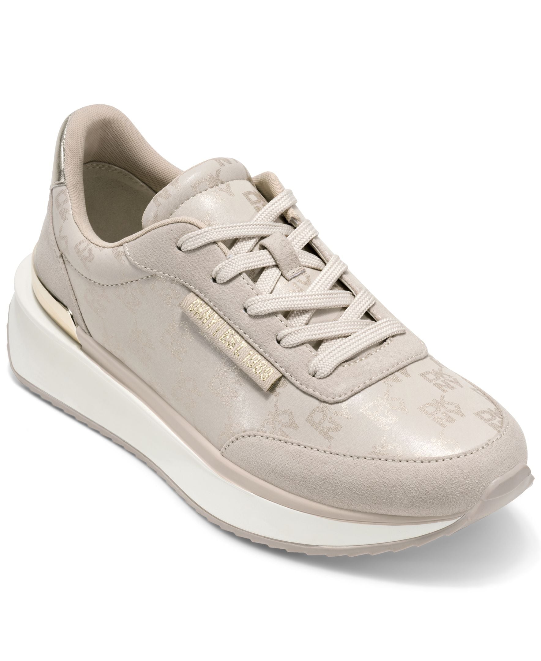 Женские кроссовки Aranae на шнуровке DKNY, Bone