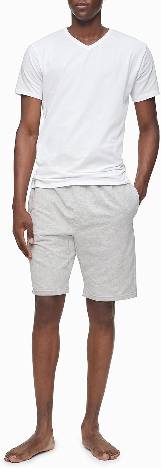 Комплект из 3 мужских нижних маек Calvin Klein из хлопка и эластичной ткани, 3 Classic White Vneck — фото 2