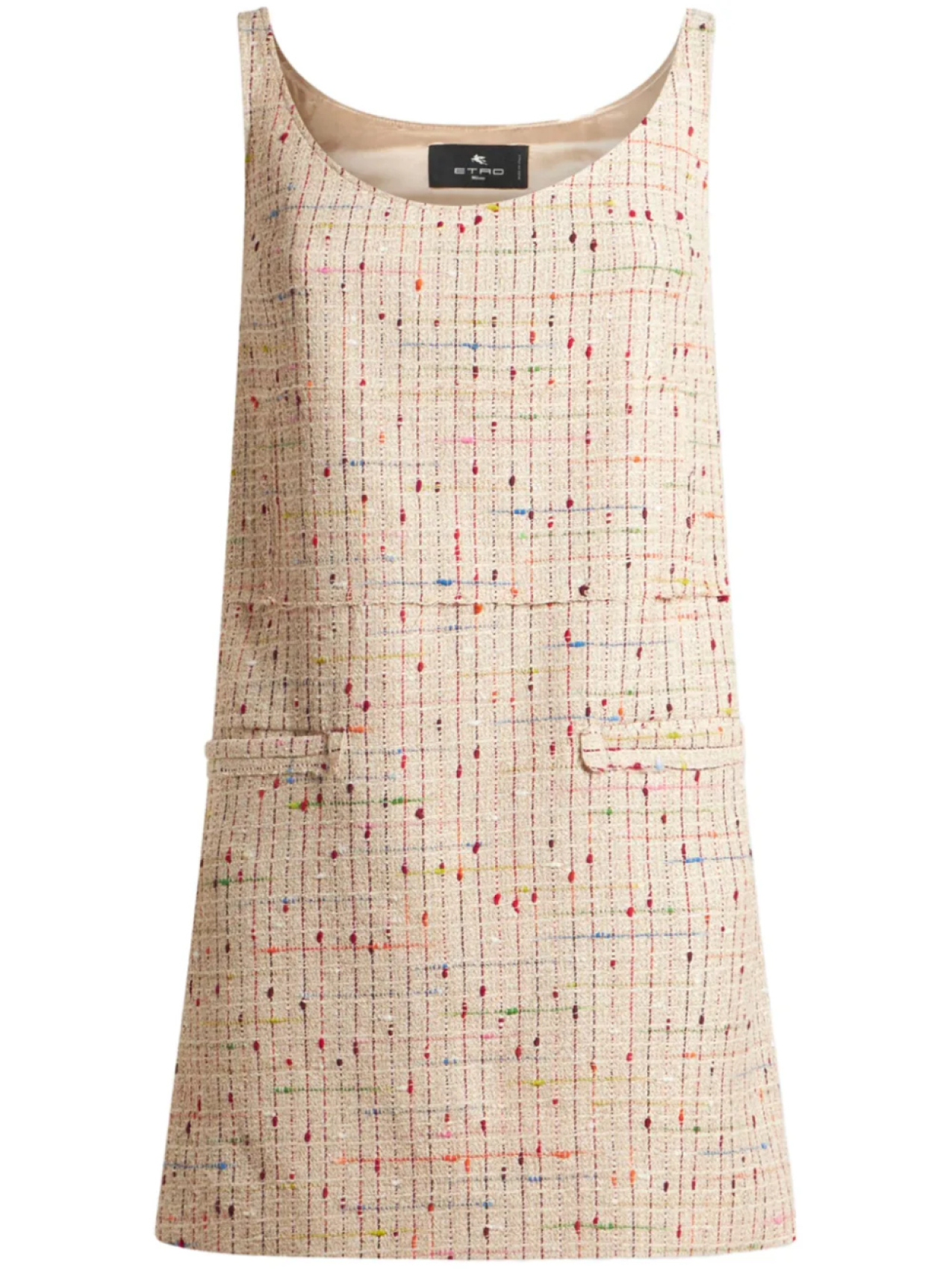 

ETRO платье мини из ткани букле, нейтральный