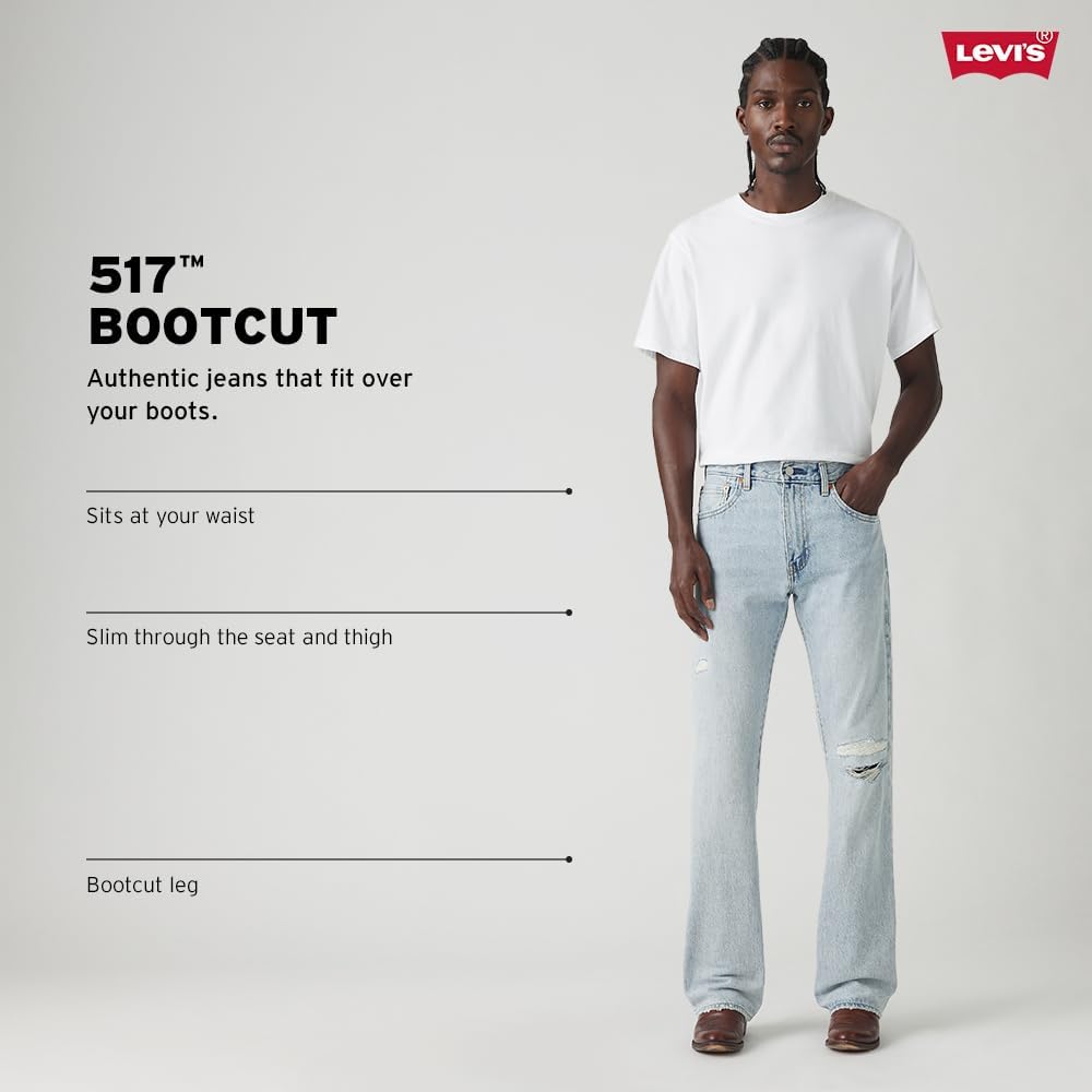 Джинсы Levi's BootCut 517, темно-синий — фото 4