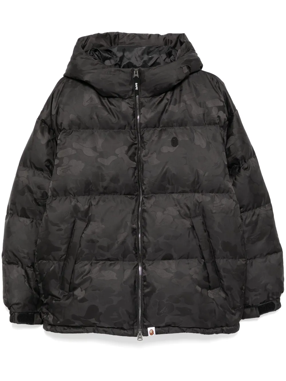 

Пуховик с логотипом A BATHING APE, черный