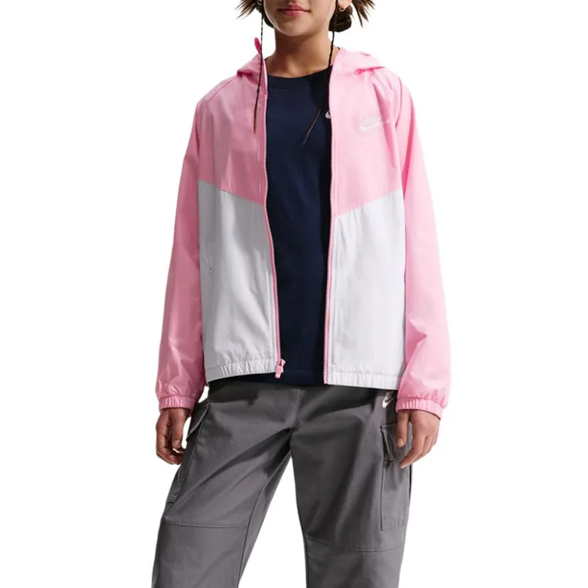 Детская куртка с капюшоном Nike, Pink White