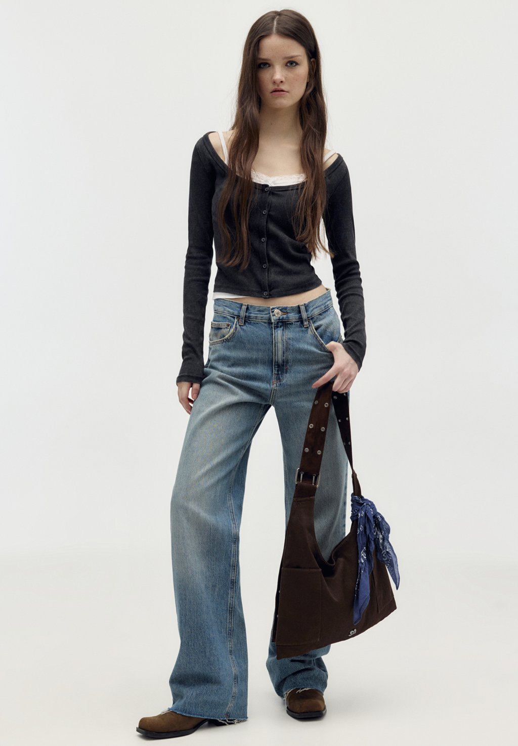 

Сумка PULL&BEAR, коричневый