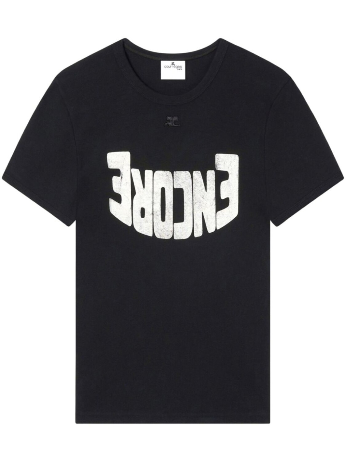 

Courrèges футболка с графичным принтом, черный