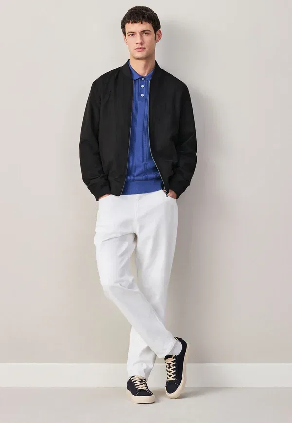 Куртка Regular fit из искусственной кожи Next, черный — фото 2