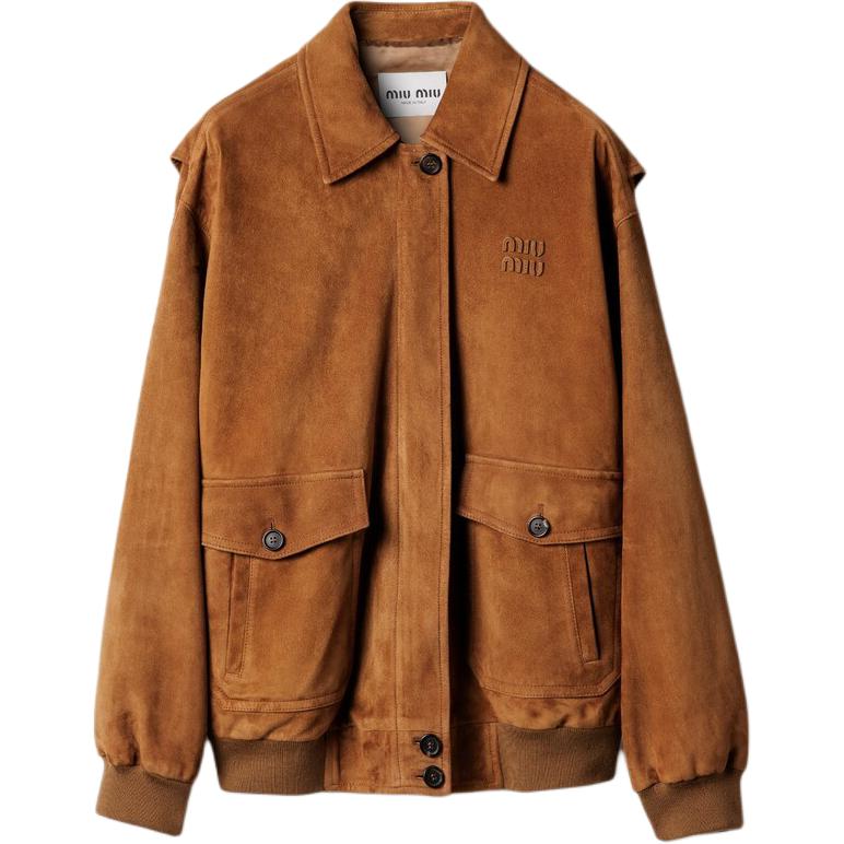 

MIU MIU Замшевая куртка, Brown