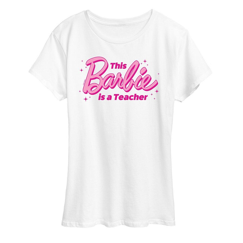 

Женская футболка Barbie This Barbie Is A Teacher с рисунком, белый