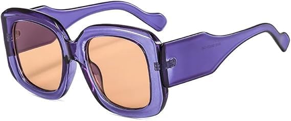 

Солнцезащитные очки для мужчин и женщин - защита UV400 - увеличенный размер, градиентный зелено-фиолетовый цвет, для занятий спортом на открытом воздухе и вождения QWBSER, 7