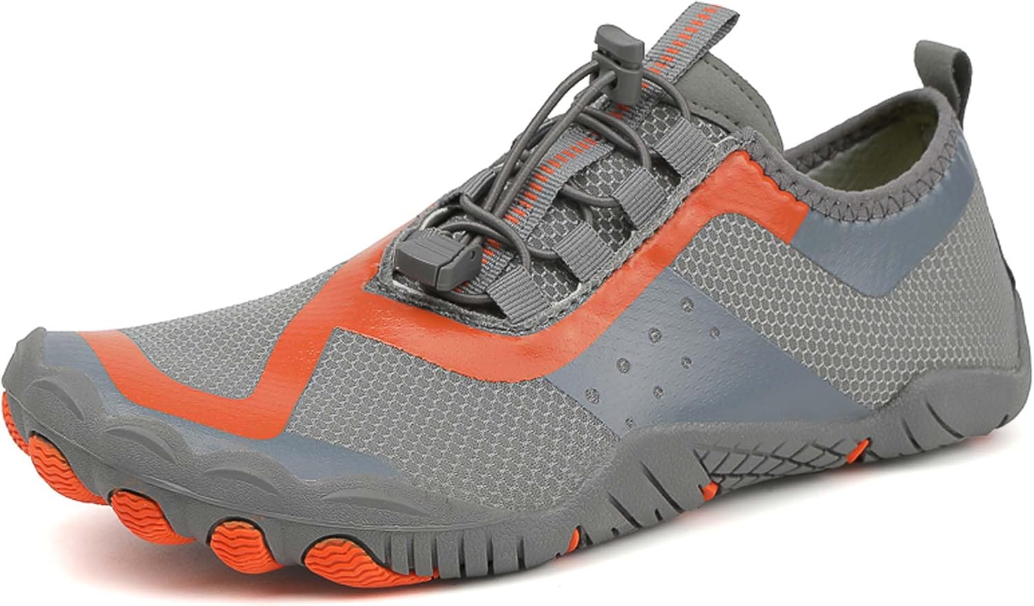 

Мужские и женские босоножки-без каблука-незаметная подошва-легкие дышащие кроссовки-обувь для водных видов спорта-быстросохнущие пляжные обувь для пеших прогулок-нескользящие плавательные тапочки Generic, серый