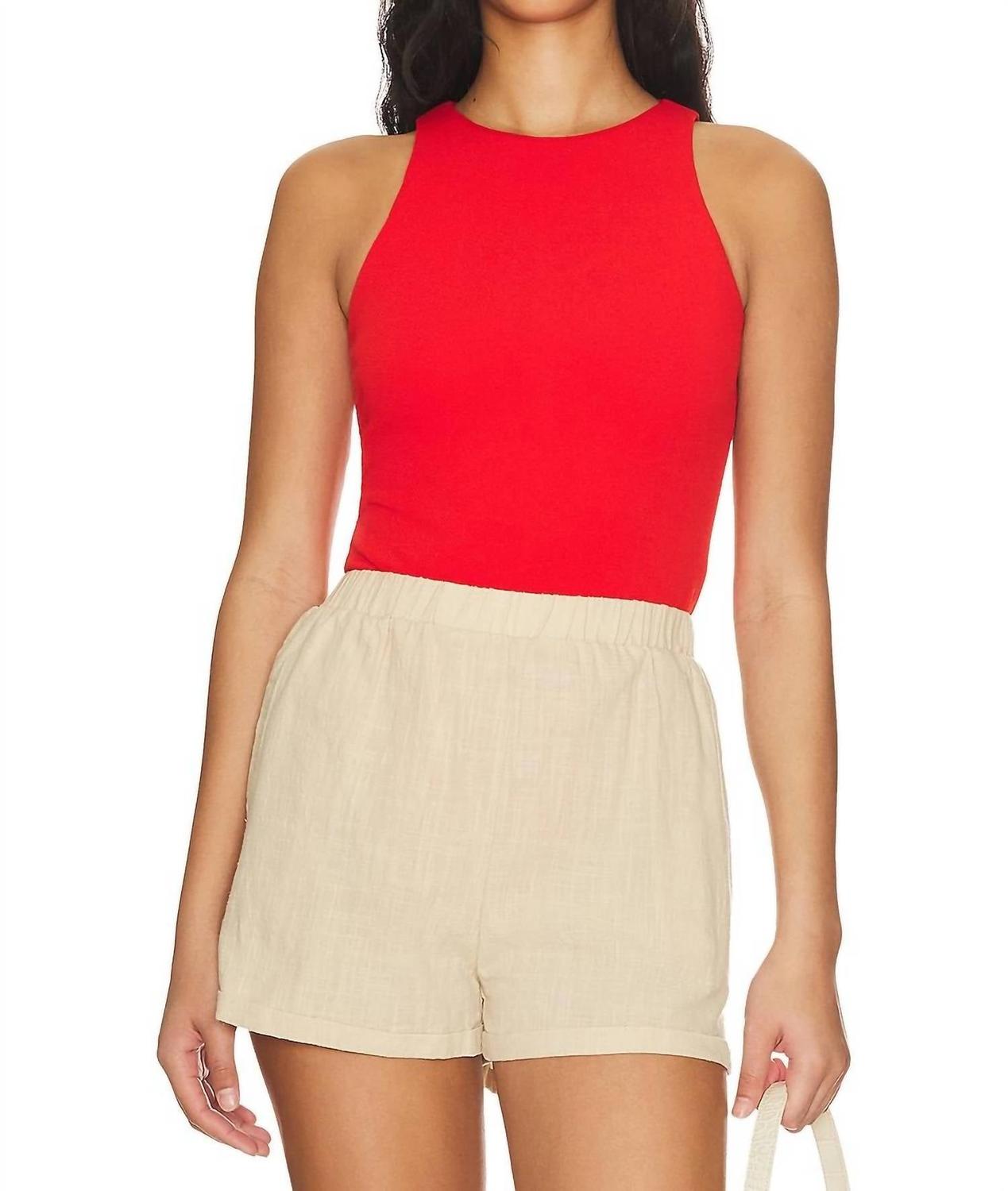 

Лучший женский боди из красного стрейча Show Me Your Mumu