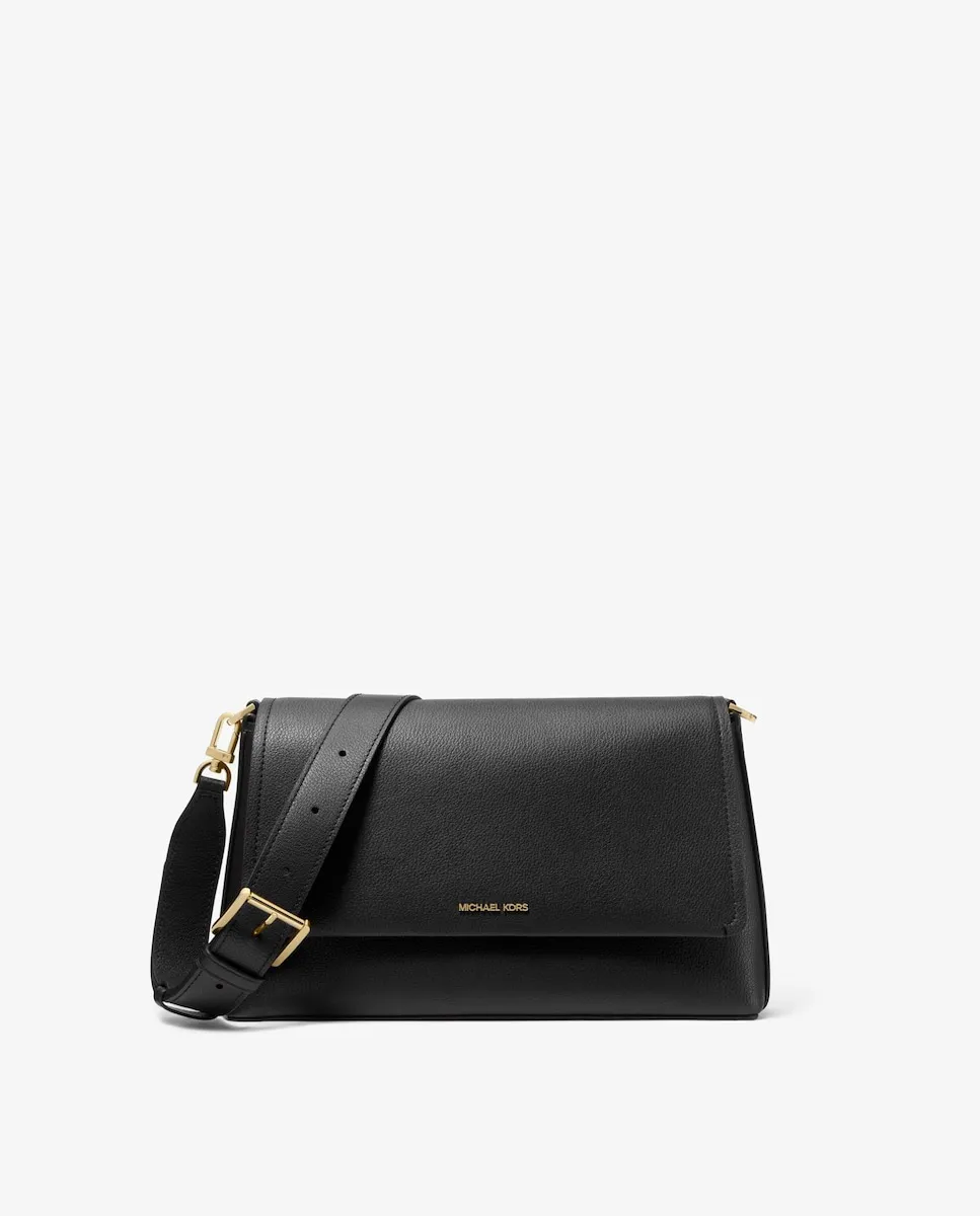 

Женская кожаная сумка-бандо Nessa Michael Michael Kors, черный