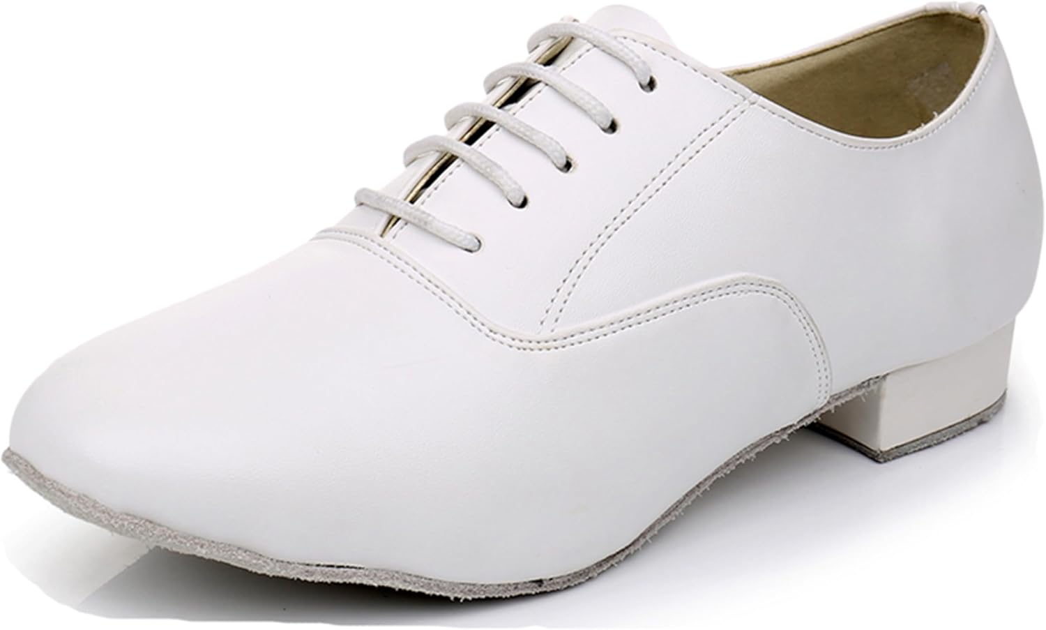 

Туфли для бальных танцев для мужчин, шнуровка, латинские сценические танцы X8002 Zengyezoo, белый