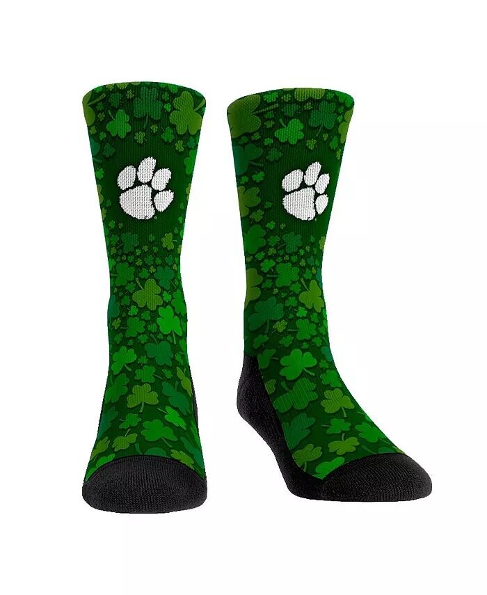 

Мужские и женские носки Clemson Tigers Shamrock Crew Socks Day St Rock 'Em
