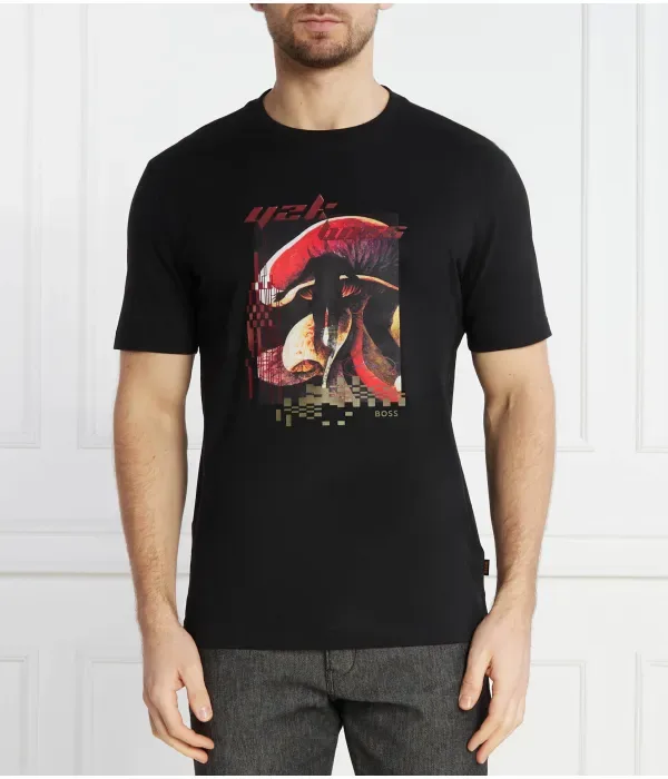 Футболка eeMushroom regular fit Boss Orange, черный