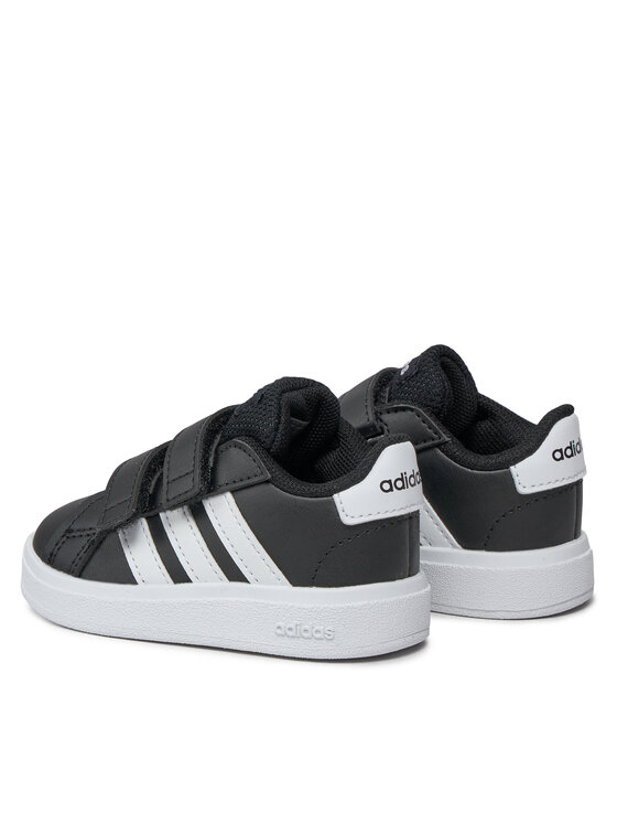 Кроссовки Grand Court Lifestyle Hook and Loop Shoes GW6523 Adidas, черный — фото 3