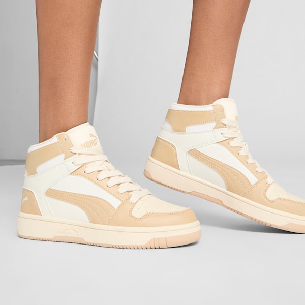 Женские кроссовки средней высоты Rebound Layup Puma, белый — фото 2