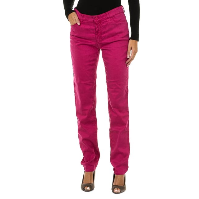 

Длинные брюки из эластичной ткани 6y5j18 5n22z женщина Armani, розовый