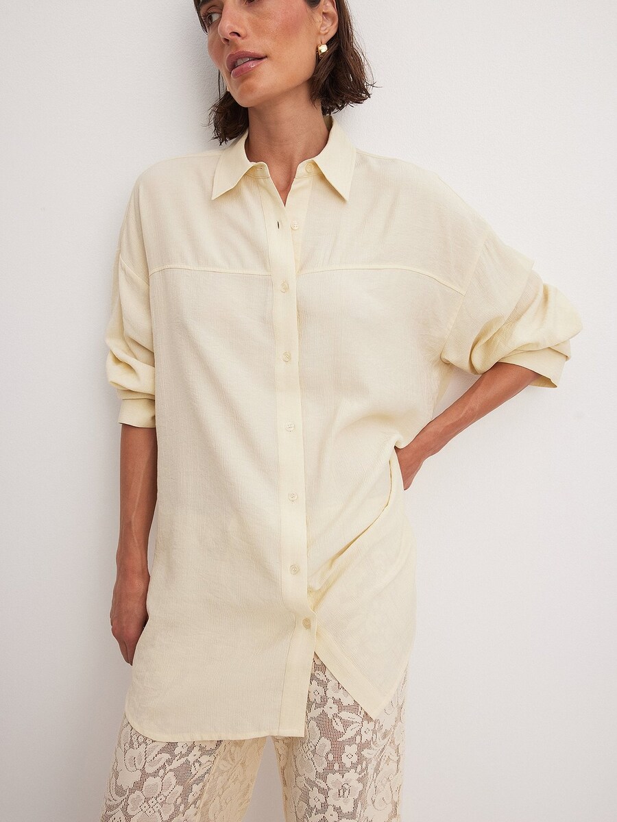 

Длинная блузка NA-KD Blouse, цвет champagne