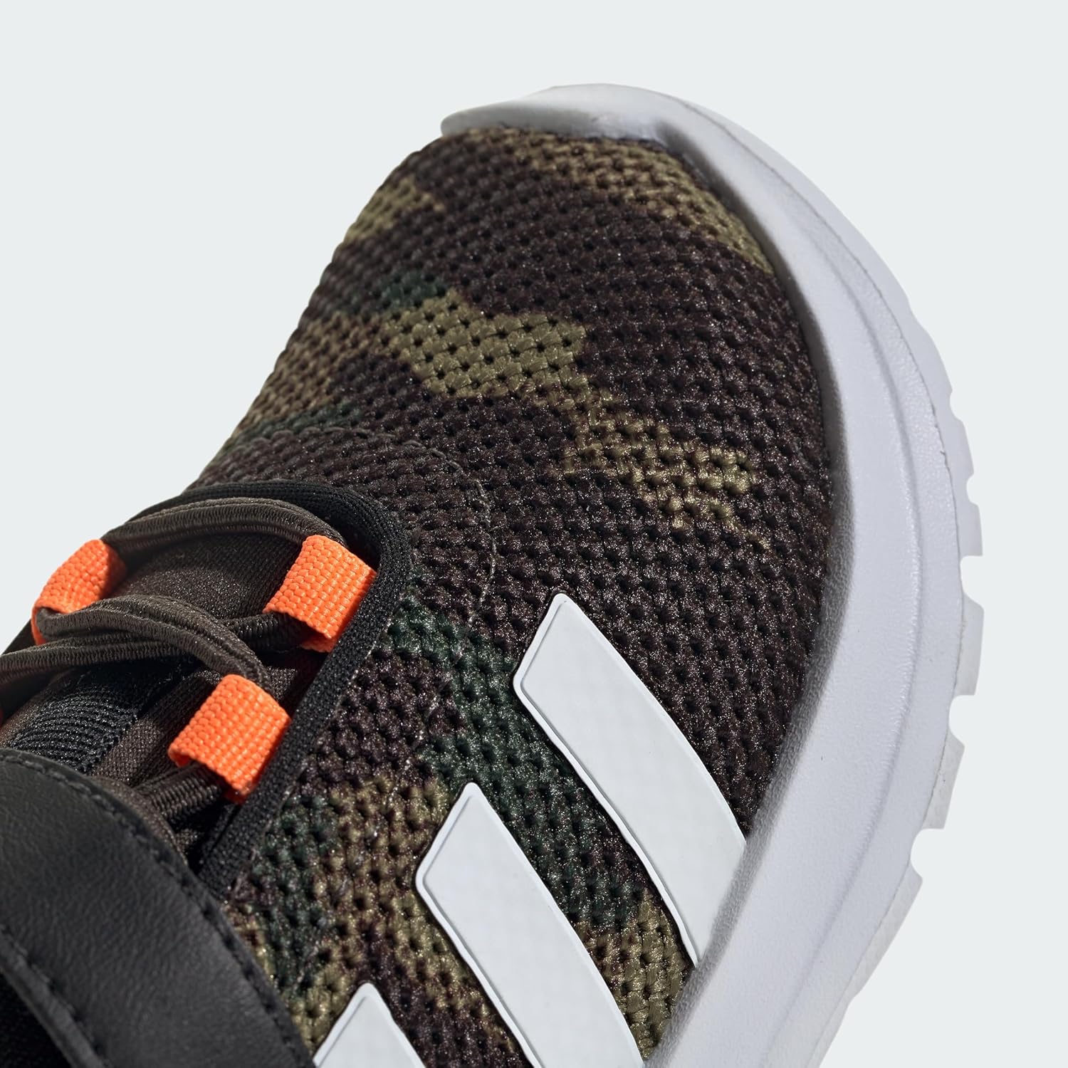 Кроссовки adidas Kids Racer Tr23, белый/оранжевый/оливковый — фото 4